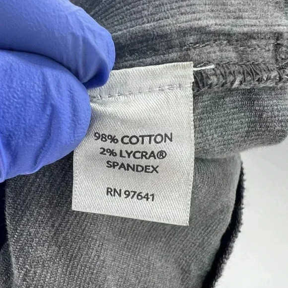 J Jill Pants Womens Size12 Corduroy Straight Leg Gray Corduroy Academia Preppy - Picture 13 of 16